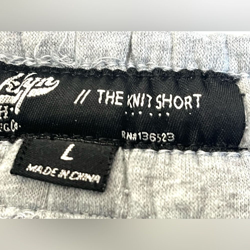 Brooklyn Cloth Men's Gray Casual “The Knit Shorts” w Drawstring & Zipper Pockets - Picture 12 of 16